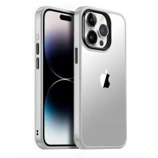Чехол-накладка J-Case для iPhone 15 Pro (Матовый - серый)