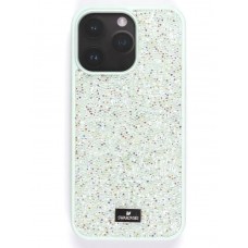Чехол-накладка Swarovski для iPhone 14 Pro Max (зеленый)