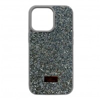 Чехол-накладка Swarovski для iPhone 15 (серый)