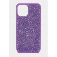 Чехол-накладка Swarovski для iPhone 15 Pro (Фиолетовый)