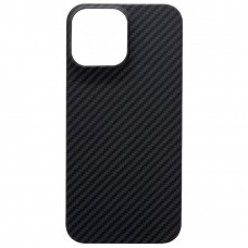 Чехол Carbon Aramid fiber для iPhone 13 Pro Max (Черный)