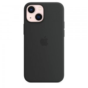Накладка Silicone Case MagSafe для iPhone 13 Mini (Midnight)