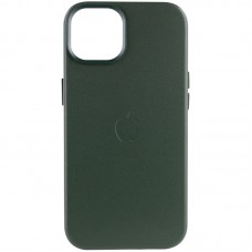 Накладка Leather Case Magsafe для iPhone 14 Pro Max (Forest Green)