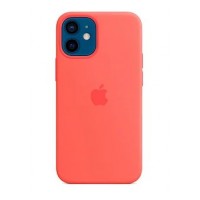 Накладка Silicone Case Magsafe для iPhone 12 (Pink Citrus)