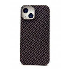 Чехол-накладка Carbon Ring MagSafe 1500D для iPhone 14 (Коричневый)