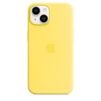Накладка Silicone Case Magsafe для iPhone 14 Plus (Canary Yellow)