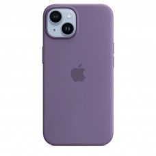 Накладка Silicone Case Magsafe для iPhone 14 (Iris)