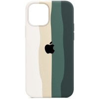 Накладка Silicone Case для iPhone 14 Pro Max (Rainbow)