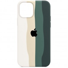Накладка Silicone Case для iPhone 14 Pro Max (Rainbow)