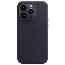 Накладка Leather Case Magsafe для iPhone 14 Pro (Deep Violet)