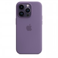 Накладка Silicone Case Magsafe для iPhone 14 Pro (Iris)