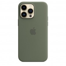 Накладка Silicone Case Magsafe для iPhone 14 Pro Max (Olive)