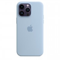Накладка Silicone Case для iPhone 14 Pro Max (Sky)