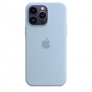 Накладка Silicone Case для iPhone 14 Pro Max (Sky)