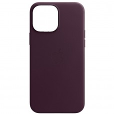 Накладка Leather Case Magsafe для iPhone 15 Pro (Dark Cherry)