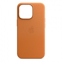 Накладка Leather Case Magsafe для iPhone 15 Pro Max (Golden Brown)