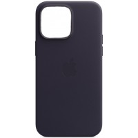 Накладка Leather Case Magsafe для iPhone 15 Pro (Ink)