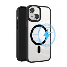 Чехол-накладка Clear Case MagSafe для iPhone 15 (Black)