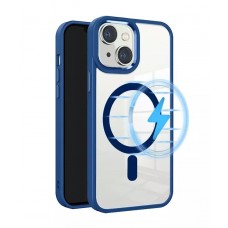 Чехол-накладка Clear Case MagSafe для iPhone 15 (Navy Blue)