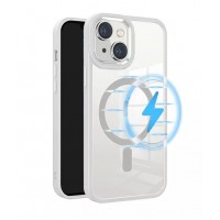 Чехол-накладка Clear Case MagSafe для iPhone 15 (White)