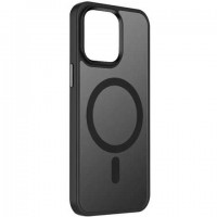 Чехол пластиковый MI CHOICE MagSafe для iPhone 12/12 Pro (Черный)