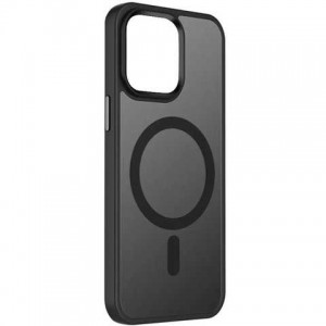 Чехол пластиковый MI CHOICE MagSafe для iPhone 15 Pro Max (Черный)