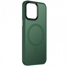 Чехол пластиковый MI CHOICE MagSafe для iPhone 13 Pro Max (Темный-зеленый)