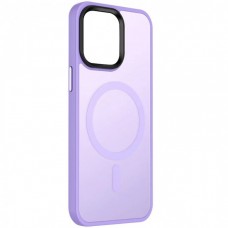 Чехол пластиковый MI CHOICE MagSafe для iPhone 12/12 Pro (Светлый-фиолетовый)