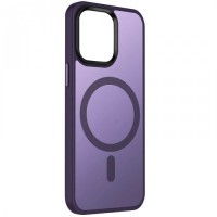 Чехол пластиковый MI CHOICE MagSafe для iPhone 15 Pro (Фиолетовый)