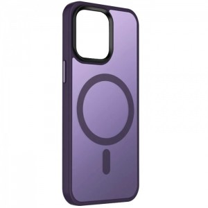 Чехол пластиковый MI CHOICE MagSafe для iPhone 15 Pro Max (Фиолетовый)