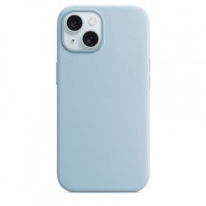 Накладка Silicone Case Magsafe для iPhone 15 (Light Blue)