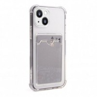 Чехол силиконовый Card Case для iPhone 15 (прозрачный)