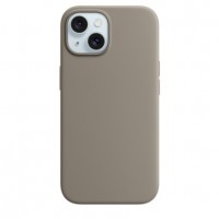 Накладка Silicone Case Magsafe для iPhone 15 (Clay)