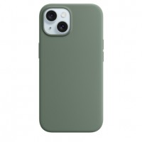 Накладка Silicone Case Magsafe для iPhone 15 (Cypress)