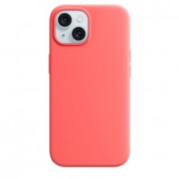 Накладка Silicone Case Magsafe для iPhone 15 (Guava)
