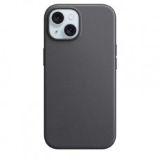 Накладка FineWoven Case Magsafe для iPhone 15 (Black)