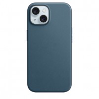 Накладка FineWoven Case Magsafe для iPhone 15 (Pacific Blue)