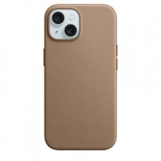 Накладка Leather Case Magsafe для iPhone 15 Plus (Taupe)