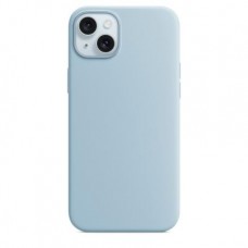 Накладка Silicone Case Magsafe для iPhone 15 Plus (Light Blue)