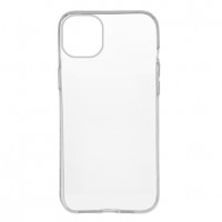 Чехол силиконовый для iPhone 15 Plus (прозрачный)