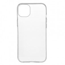 Чехол силиконовый для iPhone 15 Plus (прозрачный)