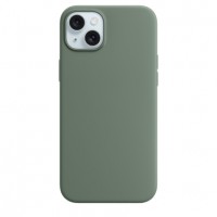 Накладка Silicone Case Magsafe для iPhone 15 Plus (Cypress)