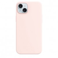 Накладка Silicone Case Magsafe для iPhone 15 Plus (Light Pink)