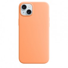 Накладка Silicone Case Magsafe для iPhone 15 Plus (Orange Sorbet)