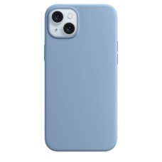 Накладка Silicone Case Magsafe для iPhone 15 Plus (Winter Blue)
