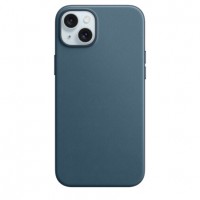 Накладка FineWoven Case Magsafe для iPhone 15 Plus (Pacific Blue)