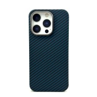 Чехол-накладка Carbon Ring MagSafe 1500D для iPhone 15 Pro Max (Синий)