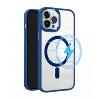 Чехол-накладка Clear Case MagSafe для iPhone 15 Pro Max (Navy Blue)