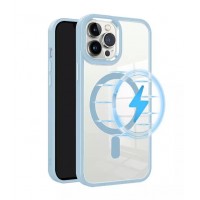 Чехол-накладка Clear Case MagSafe для iPhone 15 Pro Max (Sierra Blue)