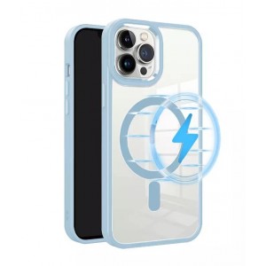 Чехол-накладка Clear Case MagSafe для iPhone 15 Pro Max (Sierra Blue)